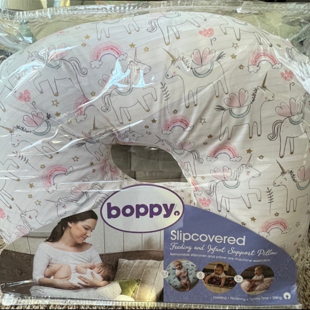 boppy nursing unicorn pillow